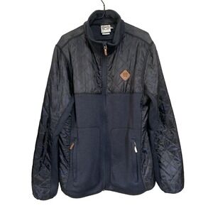 Cinch Lightweight Jacket Men's L Navy Full Zip Fleece Lined Western